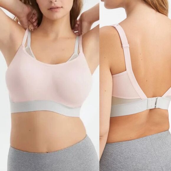 Natori Gravity Pink Pearl Mink Contour Underwire Sports Bra Size 32CNWT - Picture 1 of 6